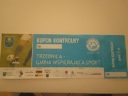 Bilet kolekcjonerski III liga dolnośląsko lubuska Polonia Trzebnica 