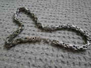 Łańcuch splot królewski stalowy 50cm 