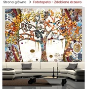 Tapeta drzewo zdobione 200x140