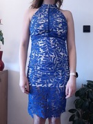 Sukienka koronkowa dopasowana halter Parisian rozmiar 36 S