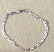 Bransoleta srebrna pr. 925 męska 