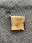 Portmonetka skórzana na monety, bilon. Brelok do kluczy. Targaryen Smok