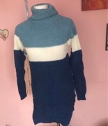 Tunika z golfem sweter biust 100