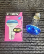 Żarówka Philips R63 E25 kolor Niebieski niebieska