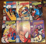 Zestaw spider-man Tm-semic 2,4, 5, 8, 9,11 1997