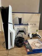 Konsola Sony Playstation 5 PS5 z napędem CFI-2016 + 2 pady + 2 gry