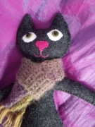 MASKOTKA "KOTEK NIKODEM" FILC HAND MADE