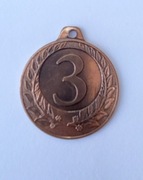 Medal brąz 3 miejsce laur 2 fi 40 mm ciemny
