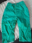 Spodnie dziecięce zielone 18-24 m-ce