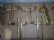 Zestaw mosiężnych klamek do drzwi wewnętrznych 