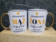 Kubek mąż żona zakochani miłość ślub