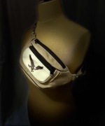 Nerka Handemade z ekoskóry z haftem Ostrich