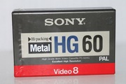 NOWA Kaseta SONY VIDEO8 HG60 METAL 60 min oryginał Japan