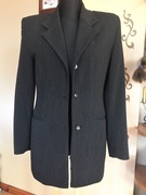 długa marynara ,płaszczyk WEŁNA grafit R,34/36