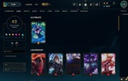 Konto league of legends LOL EUNE 42SKIN 48LVL 79CHAMP UNRANKED