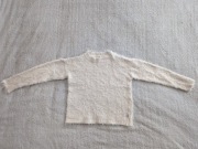 Kremowy elegancki włochaty sweter Dreams 130 128