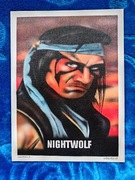 Grtafika postaci z gry Mortal Kombat - Nightwolf malowana aerografem