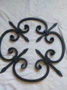 Vintage Metalowa FRANCUSKA Kratka Ochronna Ścienna metalowa kuta kuty eleme