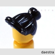 LEGO 93562 WŁOSY damskie czarny figurka cty0445, twn156, col086 Seria 6