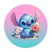 Opłatek na tort.Lilo i Stich.