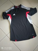 Koszulka T-shirt ADIDAS czarna 164 / 166 cm szybkoschnąca