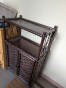 Szafka Polka Ciemne Drewno - 60x34x100