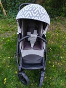 Wózek dziecięcy 2w1 bebetto nitello kolor szare zygzaki