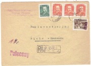 Grosze - Gliwice 1 - List polecony. F513,534,538 