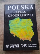 Polska atlas geograficzny Piętka mapy polski 
