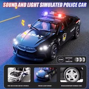 BMW M8 1:32 samochód policyjny z dźwiękiem i światłem zabawka dla dzieci