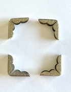 Narożniki metalowe 21x21mm ORNAMENT 4 szt