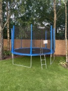 TRAMPOLINA NEOSPORT 374CM UŻYWANA JEDEN SEZON