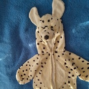 Strój piesek 98 dalmatyńczyk 3, 4 lata kombinezon