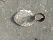 Motyka  kuta z żelaza do gniecenia, kopania rok około 45 przed PRL