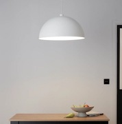 Biała lampa wisząca Klosz industrial średnica 58 cm GoodHome Songor