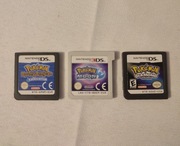 Zestaw 3 gier Pokemon na Nintendo DS/3DS