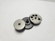 Zestaw wzmocnionych helikalnych zębatek Lonex 200:100 ASG Airsoft gearbox