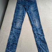 Stradivarius jegginsy legginsy imitujące spodnie dżinsowe jeansy