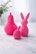 Kurka,jako z uszami i zajac 3d
