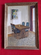 Stary obraz na płótnie J. SOLAK 1964 .