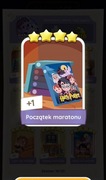 Monopoly go karta Początek maratonu 4* set 19 naklejka