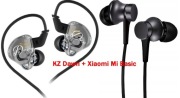 Zestaw Słuchawek KZ Dawn + Xiaomi Mi Basic