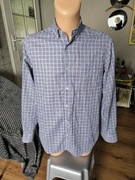 Massimo Dutti koszula męska w kratkę M niebieska