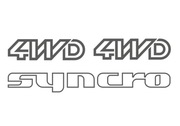 Naklejki VW T3 4WD Syncro Transporter
