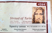 Haft krzyżykowy Całun Turyński Jezus Chrystus mulina kanwa NOWY