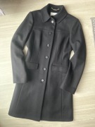 BOSS KLASYCZNY CZARNY PŁASZCZ Z WEŁNĄ 80% MAŁE 36