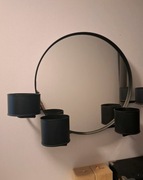 Lustro czarne IKEA Sallskap, średnica 52cm