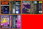 3 kasety Techno Beats War Stars, Techno Party i Techno Bombastic