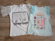 2 x Bluzka koszulka t-shirt krótki rękaw Viollen rozm. 128