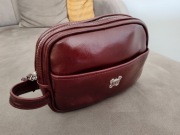 Kosmetyczka skórzana Miler Menswear brązowa